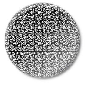 Значок с принтом Misfits ,  металл | круглая форма, металлическая застежка в виде булавки | misfits