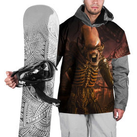 Накидка на куртку 3D с принтом Alien , 100% полиэстер |  | Тематика изображения на принте: alien | блокбастер. монстр | боевик | кино | кинофильм | скелет | чужой