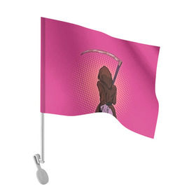 Флаг для автомобиля с принтом Follow the girl , 100% полиэстер | Размер: 30*21 см | Тематика изображения на принте: иди за мной