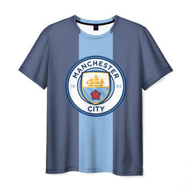 Мужская футболка 3D с принтом Манчестер Сити , 100% полиэфир | прямой крой, круглый вырез горловины, длина до линии бедер | city | manchester | брюйне | жезус | футбол