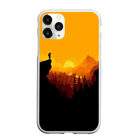 Чехол для iPhone 11 Pro матовый с принтом FIREWATCH , Силикон |  | закат | файрвотч