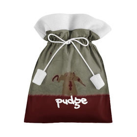 Подарочный 3D мешок с принтом Pudge , 100% полиэстер | Размер: 29*39 см | butcher | defense of the ancients | dota 2 | pudge | герой | красный | кровь | минимализм | мясник | пудж