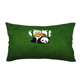 Подушка 3D антистресс с принтом Милая панда , наволочка — 100% полиэстер, наполнитель — вспененный полистирол | состоит из подушки и наволочки на молнии | большая | джунгли | енот | зайка | милая | панда | пушистая