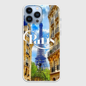 Чехол для iPhone 13 Pro Max с принтом Париж, Эйфелева башня ,  |  | architecture | city | eiffel tower | houses | paris | street | the sky | архитектура | город | дома | небо | париж | улица | эйфелева башня