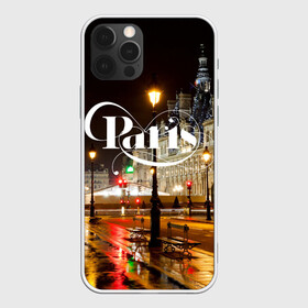 Чехол для iPhone 12 Pro Max с принтом Улицы Парижа , Силикон |  | architecture | city | houses | lights | night | paris | street | traffic lights | архитектура | город | дома | ночь | огни | париж | светофоры | улица