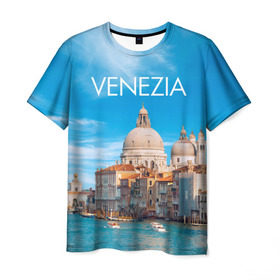 Мужская футболка 3D с принтом Венеция , 100% полиэфир | прямой крой, круглый вырез горловины, длина до линии бедер | boat | city | italy | mooring | sea | strait | street | temple area | venice | венеция | город | италия | лодки | море | площадь | причал | пролив | улицы | храм