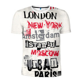 Мужская футболка 3D спортивная с принтом Текстовой арт , 100% полиэстер с улучшенными характеристиками | приталенный силуэт, круглая горловина, широкие плечи, сужается к линии бедра | Тематика изображения на принте: amsterdam | istanbul | london | moscow | new york | paris | urban | амстердам | лондон | москва | нью йорк | париж | стамбул