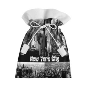 Подарочный 3D мешок с принтом Улицы Нью-Йорка , 100% полиэстер | Размер: 29*39 см | Тематика изображения на принте: city | collage | houses | new york | skyscrapers | streets | usa | город | дома | коллаж | нью йорка | сша | улицы