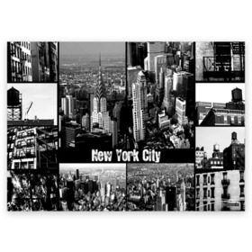 Поздравительная открытка с принтом Улицы Нью-Йорка , 100% бумага | плотность бумаги 280 г/м2, матовая, на обратной стороне линовка и место для марки
 | Тематика изображения на принте: city | collage | houses | new york | skyscrapers | streets | usa | город | дома | коллаж | нью йорка | сша | улицы