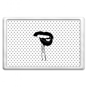 Магнит 45*70 с принтом Black Lips , Пластик | Размер: 78*52 мм; Размер печати: 70*45 | black | girl | lips | lipstick | love | губы | девушка | женщина | любовь | помада | страсть | черный