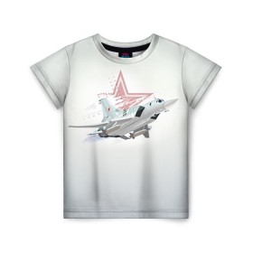 Детская футболка 3D с принтом Ту-22 , 100% гипоаллергенный полиэфир | прямой крой, круглый вырез горловины, длина до линии бедер, чуть спущенное плечо, ткань немного тянется | авиация