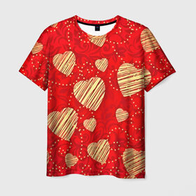 Мужская футболка 3D с принтом love You , 100% полиэфир | прямой крой, круглый вырез горловины, длина до линии бедер | 