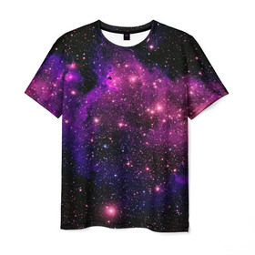Мужская футболка 3D с принтом Вселенная , 100% полиэфир | прямой крой, круглый вырез горловины, длина до линии бедер | space | star | вселенная | звезды | космический | космос | планеты | пространство