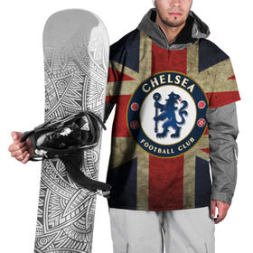 Накидка на куртку 3D с принтом Chelsea №1! , 100% полиэстер |  | британский флаг | челси | эмблема