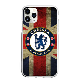 Чехол для iPhone 11 Pro Max матовый с принтом Chelsea №1! , Силикон |  | британский флаг | челси | эмблема