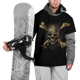 Накидка на куртку 3D с принтом Пираты Карибского моря 5 , 100% полиэстер |  | Тематика изображения на принте: мертвецы | салазар