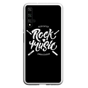 Чехол для Honor 20 с принтом Rock Music , Силикон | Область печати: задняя сторона чехла, без боковых панелей | alternative | band | metal | music | nickelback | rock | альтернатива | барабан | гитара | инструмент | метал | музыка | найклбэк | нирвана | рок