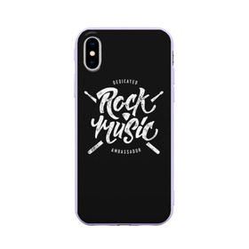 Чехол для Apple iPhone X силиконовый матовый с принтом Rock Music , Силикон | Печать на задней стороне чехла, без боковой панели | alternative | band | metal | music | nickelback | rock | альтернатива | барабан | гитара | инструмент | метал | музыка | найклбэк | нирвана | рок