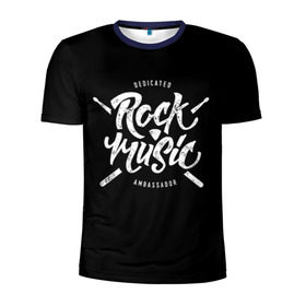 Мужская футболка 3D спортивная с принтом Rock Music , 100% полиэстер с улучшенными характеристиками | приталенный силуэт, круглая горловина, широкие плечи, сужается к линии бедра | alternative | band | metal | music | nickelback | rock | альтернатива | барабан | гитара | инструмент | метал | музыка | найклбэк | нирвана | рок