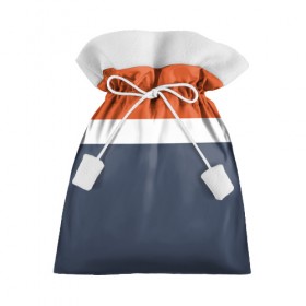 Подарочный 3D мешок с принтом Триколор , 100% полиэстер | Размер: 29*39 см | 2017 | белый | дизайн | классика | новинки | новое | оранжевый | полосы | популярное | синий | триколор