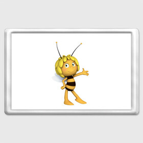 Магнит 45*70 с принтом Пчелка Майя , Пластик | Размер: 78*52 мм; Размер печати: 70*45 | Тематика изображения на принте: пчелка майя