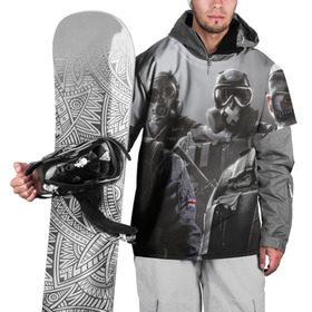 Накидка на куртку 3D с принтом Tom Clancy Rainbow Six , 100% полиэстер |  | clancy | rainbow | six | tom | автоматы | игры | маски | мужчины | осада | солдаты