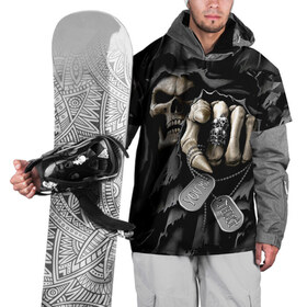 Накидка на куртку 3D с принтом Скелетон , 100% полиэстер |  | Тематика изображения на принте: 