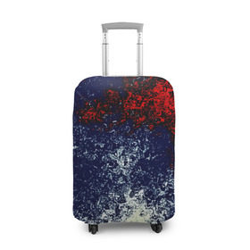 Чехол для чемодана 3D с принтом Распыление красок , 86% полиэфир, 14% спандекс | двустороннее нанесение принта, прорези для ручек и колес | брызги | разноцветный | яркий