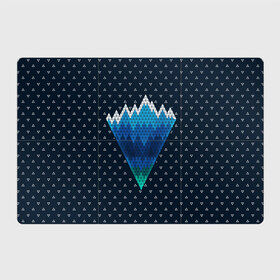 Магнитный плакат 3Х2 с принтом Геометрические горы , Полимерный материал с магнитным слоем | 6 деталей размером 9*9 см | geometry | mountain | геометрия