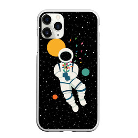 Чехол для iPhone 11 Pro матовый с принтом Космический романтик , Силикон |  | astronaut | cosmonaut | cosmos | galaxy | moon | planet | space | star | астронавт | галактика | звезды | космонавт | космос | луна | планета | скафандр