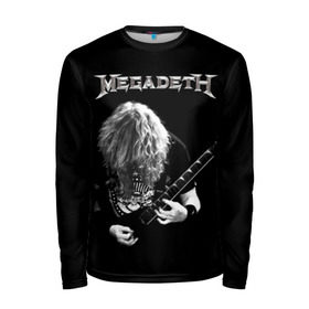 Мужской лонгслив 3D с принтом Dave Mustaine , 100% полиэстер | длинные рукава, круглый вырез горловины, полуприлегающий силуэт | dave | megadeth | metal | mustaine | rattlehead | rock | thrash | vic | дейв | мастейн | мегадет | метал | рок | треш