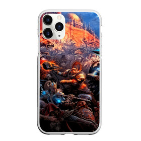 Чехол для iPhone 11 Pro матовый с принтом Warhammer , Силикон |  | blood angels | space marine | warhammer 40k | wh40k | броня | воина | воины | солдаты