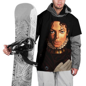 Накидка на куртку 3D с принтом Король Майкл Джексон , 100% полиэстер |  | Тематика изображения на принте: king | michael jackson | pop music | король | майкл | музыка | перчатка | поп музыка