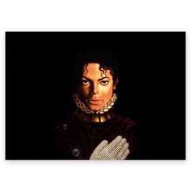 Поздравительная открытка с принтом Король Майкл Джексон , 100% бумага | плотность бумаги 280 г/м2, матовая, на обратной стороне линовка и место для марки
 | Тематика изображения на принте: king | michael jackson | pop music | король | майкл | музыка | перчатка | поп музыка