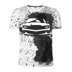 Мужская футболка 3D спортивная с принтом Chevrolet Camaro , 100% полиэстер с улучшенными характеристиками | приталенный силуэт, круглая горловина, широкие плечи, сужается к линии бедра | Тематика изображения на принте: camaro | chevrolet