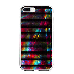 Чехол для iPhone 7Plus/8 Plus матовый с принтом neon-abstract , Силикон | Область печати: задняя сторона чехла, без боковых панелей | пиксельный