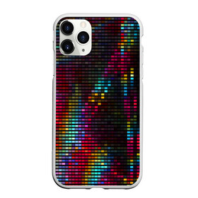 Чехол для iPhone 11 Pro матовый с принтом neon-abstract , Силикон |  | пиксельный