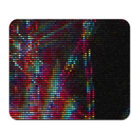 Коврик прямоугольный с принтом neon-abstract , натуральный каучук | размер 230 х 185 мм; запечатка лицевой стороны | Тематика изображения на принте: пиксельный