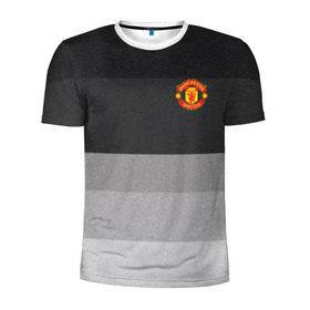 Мужская футболка 3D спортивная с принтом Manchester United - Noise (Шум) , 100% полиэстер с улучшенными характеристиками | приталенный силуэт, круглая горловина, широкие плечи, сужается к линии бедра | manchester united | манчестер юнайтед | футбол