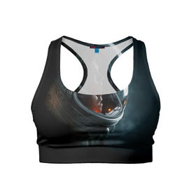 Женский спортивный топ 3D с принтом Девушка космонавт , 82% полиэстер, 18% спандекс Ткань безопасна для здоровья, позволяет коже дышать, не мнется и не растягивается |  | alien | космос | рипли | скафандр | чужой