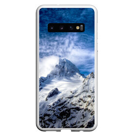 Чехол для Samsung Galaxy S10 с принтом Горы , Силикон | Область печати: задняя сторона чехла, без боковых панелей | Тематика изображения на принте: пейзаж