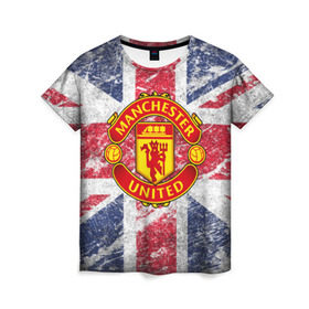 Женская футболка 3D с принтом British Manchester United , 100% полиэфир ( синтетическое хлопкоподобное полотно) | прямой крой, круглый вырез горловины, длина до линии бедер | british | manchester united | mu | игра | манчестер | манчестер юнайтед | мю | флаг британии | футбол | эмблема мю