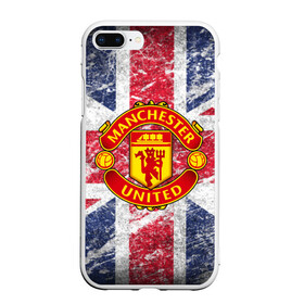Чехол для iPhone 7Plus/8 Plus матовый с принтом British Manchester United , Силикон | Область печати: задняя сторона чехла, без боковых панелей | british | manchester united | mu | игра | манчестер | манчестер юнайтед | мю | флаг британии | футбол | эмблема мю
