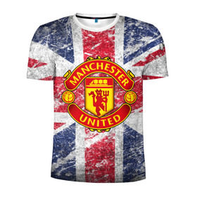 Мужская футболка 3D спортивная с принтом British Manchester United , 100% полиэстер с улучшенными характеристиками | приталенный силуэт, круглая горловина, широкие плечи, сужается к линии бедра | british | manchester united | mu | игра | манчестер | манчестер юнайтед | мю | флаг британии | футбол | эмблема мю