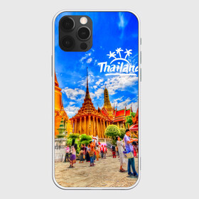 Чехол для iPhone 12 Pro Max с принтом Таиланд , Силикон |  | Тематика изображения на принте: architecture | bangkok | clouds | landmark | people | sky | temple of the emerald buddha | thailand | tourism | архитектура | бангкок | достопримечательность | люди | небо | облака | таиланд | туризм | храм изумрудного будды