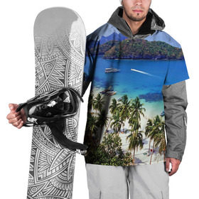 Накидка на куртку 3D с принтом Таиланд , 100% полиэстер |  | Тематика изображения на принте: beach | clouds | islands | palm trees | people | sand | sea | ships | sky | thailand | tourism | корабли | люди | море | небо | облака | острова | пальмы | песок | пляж | таиланд | туризм