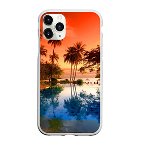 Чехол для iPhone 11 Pro матовый с принтом Таиланд , Силикон |  | beach | clouds | hiking | sea | sky | sunset | swimming pool | thailand | бассейн | закат | море | небо | облака | пляж | таиланд | туризм