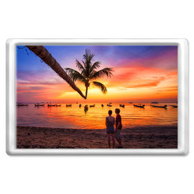 Магнит 45*70 с принтом Таиланд , Пластик | Размер: 78*52 мм; Размер печати: 70*45 | Тематика изображения на принте: beach | clouds | love | palm tree | people | sea | sky | sunset | thailand | tourism | закат | любовь | люди | море | небо | облака | пальма | пляж | таиланд | туризм