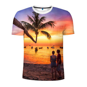 Мужская футболка 3D спортивная с принтом Таиланд , 100% полиэстер с улучшенными характеристиками | приталенный силуэт, круглая горловина, широкие плечи, сужается к линии бедра | beach | clouds | love | palm tree | people | sea | sky | sunset | thailand | tourism | закат | любовь | люди | море | небо | облака | пальма | пляж | таиланд | туризм