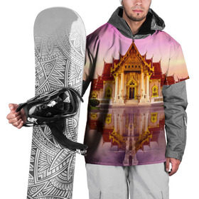 Накидка на куртку 3D с принтом Таиланд , 100% полиэстер |  | landmark | reflection | temple | thailand | tourism | water | вода | достопримечательность | отражение | таиланд | туризм | храм
